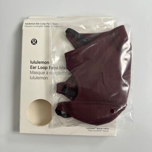 Lululemon Garnet Ear Loop Face Mask